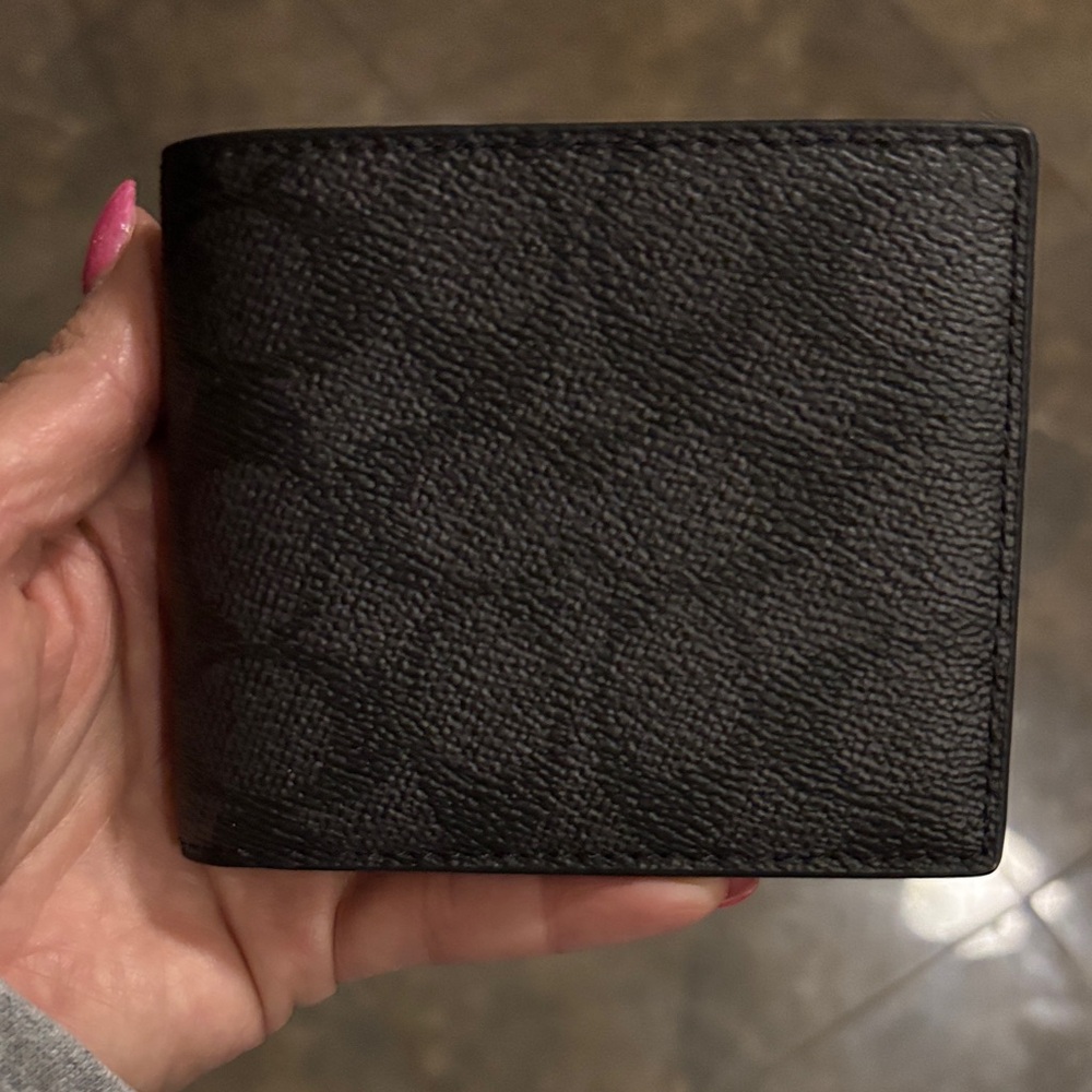 Coach Black Textured Wallet